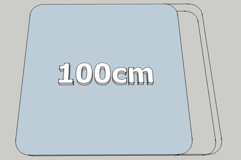 Largeur différente (100 cm)