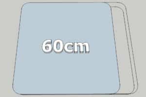 Largeur différente (60 cm)