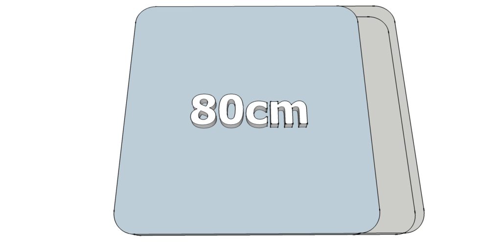 Largeur différente Practical (80 cm)