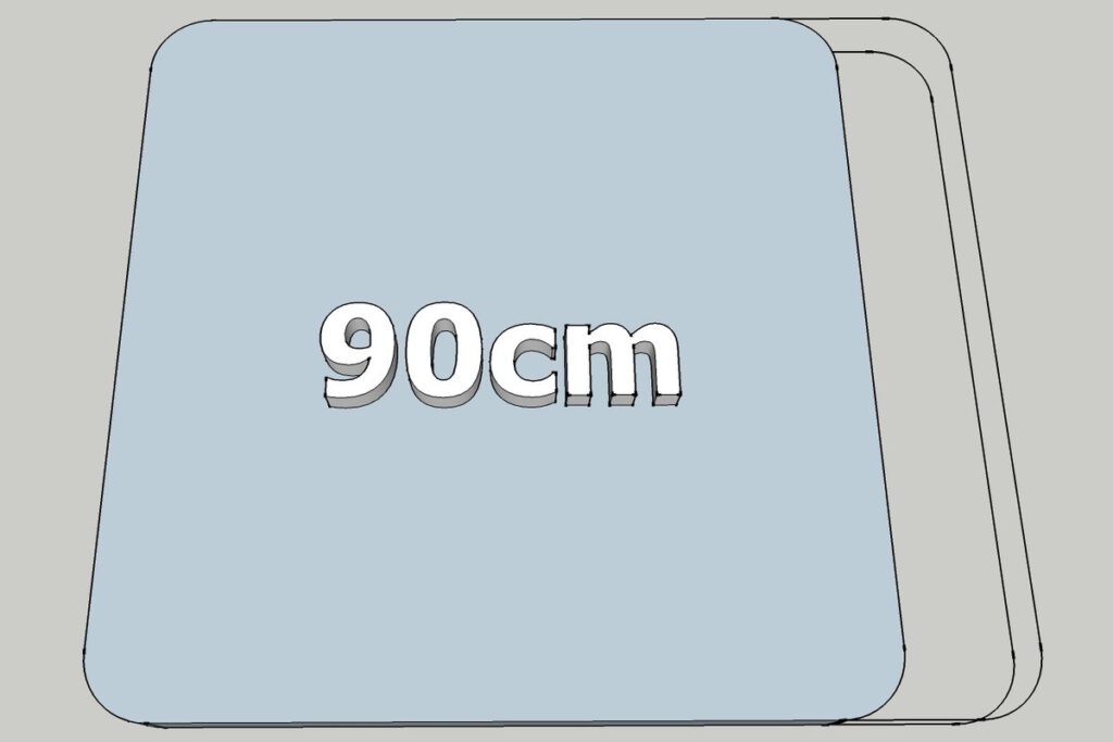 Largeur différente (90 cm)