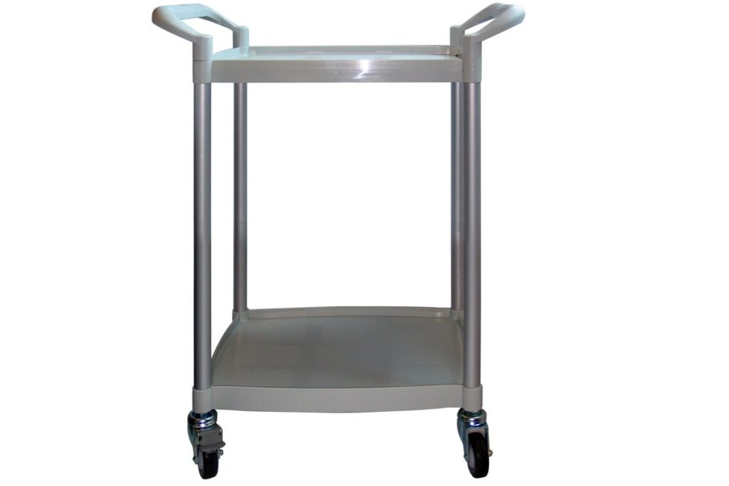 Trolley with 2 shelves