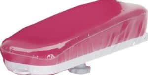 Cleanable protective cover for low wedge-shape armrest