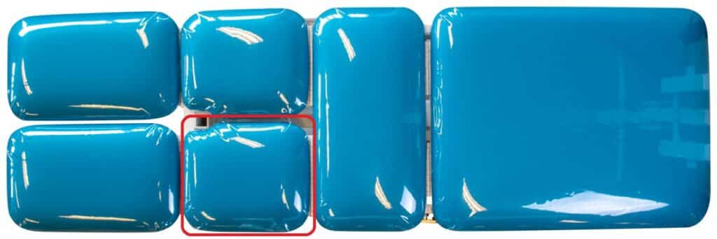 Protective cover upperleg-section left Plaster Master