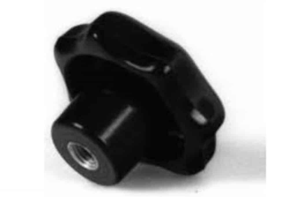 Handscrew paper roll holder