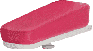 Wedge-shaped foam armrests